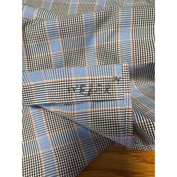 Peter Millar Long Sleeve Button Front Dress Shirt Size M - Picture 6 of 9